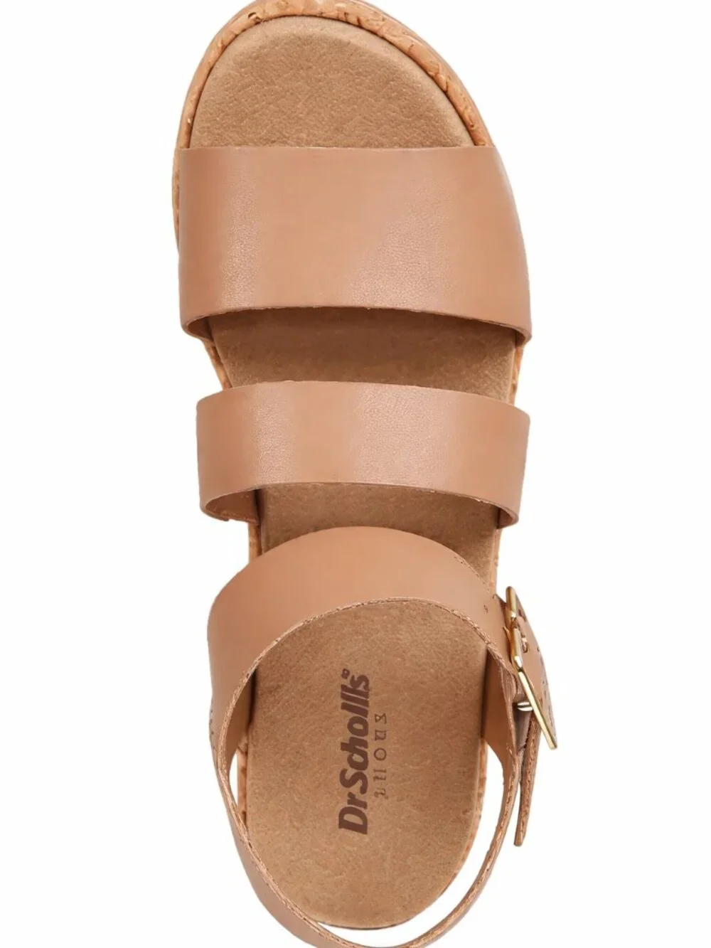 Dr. Scholl's Once Twice Platform Espadrille Wedge Sandal Tawny Brown 10